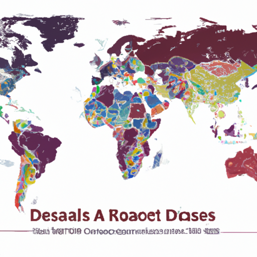 A world map highlighting the prevalence of rare diseases globally