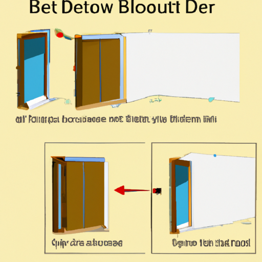 An image depicting a step-by-step guide for the installation process of a bulletproof door.
